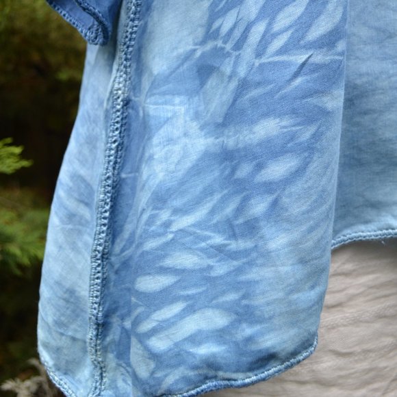 Altogether Lovely BLOUSE- *made entirely-by-hand* - *hand-dyed with indigo* - Picture 6 of 7